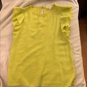Kate spade size 4 yellow sleeveless blouse